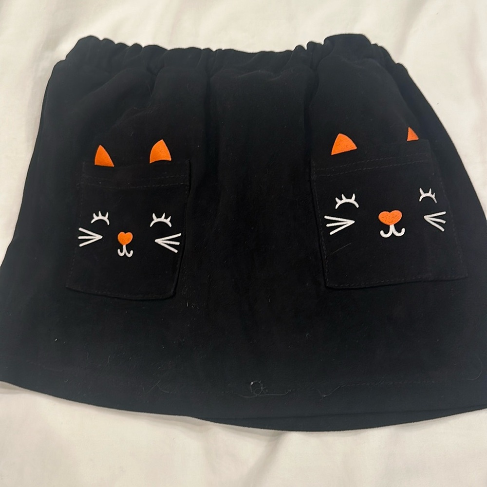 Halloween skirt. Kitty cat skirt
